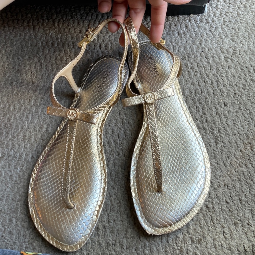 ***SOLD***MK Sandals Rose Gold